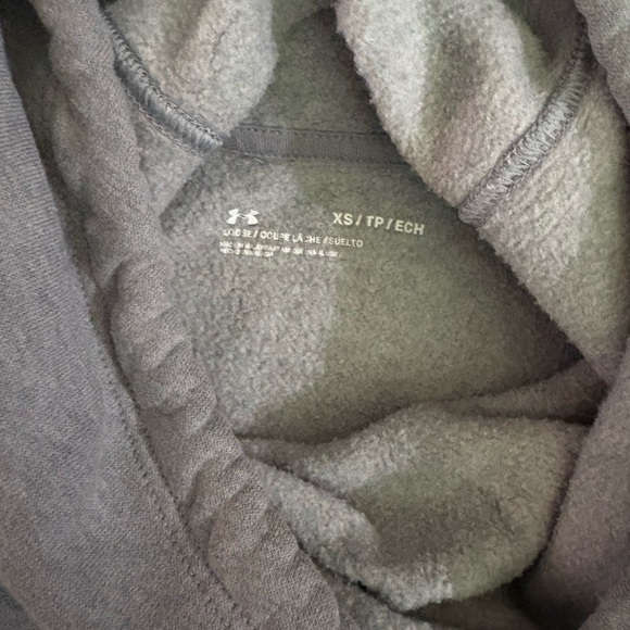 Under Armour Heather Gray Fleece Hoodie - Picture 2 of 2